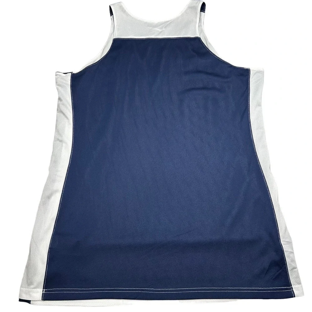Nike Women Tank Tops Basketball Jersey White Blue Reversable Dri Fit 2XLT